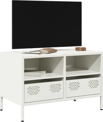 Image de 2025 cloris Armoire TV Blanc 68x39x43,5 cm Acier laminé à froid - Armoires TV Sale4088264 1parcel