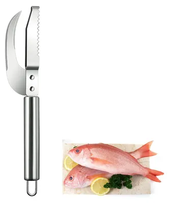 Produktbild von Fischschuppenmesser aus Edelstahl, Multifunktions-Fischschuppenmesser, Fischschuppenentferner, Haushaltsküchen-Fischschuppenwerkzeug