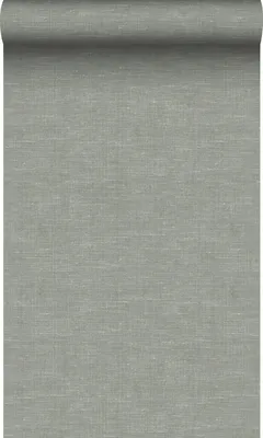 Zdjęcie produktu dla Origin Wallcoverings Tapeta lniana tekstura szaro zielonym 53 cm x 10.05 m