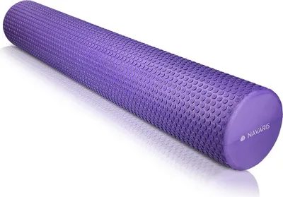 Produktbild von Navaris Pilates Rolle Faszienrolle 90 cm lang - Pilatesrolle Faszien Yoga Roller - Schaumstoffrolle für Rücken Fitness - Massagerolle versch. Farben