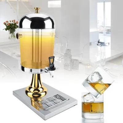 Produktbild von Saftmaschine aus Edelstahl, Heiß- und Kaltgetränkemaschine für Restaurant, Hotel, Bar (Silber)