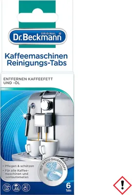 Produktbild von Dr. Beckmann Kaffeemaschinen Reinigungs-Tabs 6 Tabs - Entfernt Kaffeefett und -