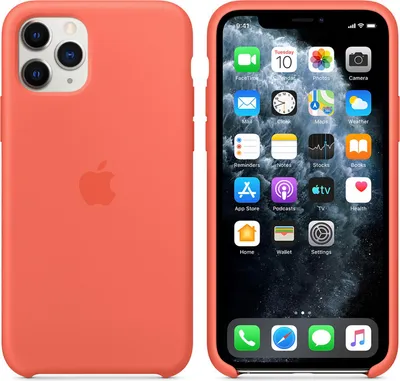 Image de Apple Silikon Case iPhone 11 Pro clementine
