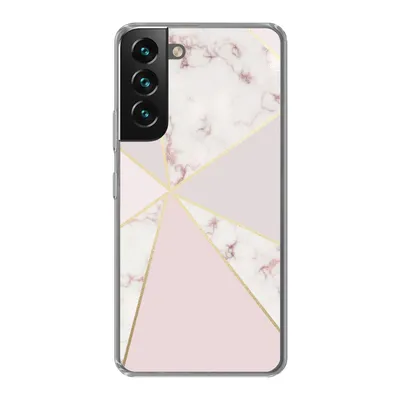 Produktbild von MuchoWow® Handyhülle Schutzhülle Hülle für Samsung Galaxy S22 Plus Marmor - Gold - Rosa Silikon Softcase Handy Hülle - Schutzabdeckung