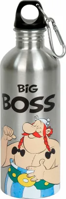 Produktbild von Könitz Flasche Cool Bottle - Asterix Big Boss, Thermoflasche, Outdoorflasche, Doppelwandig mit Verschluss, Edelstahl, Silbern, 600 ml, 11 9 244 2248