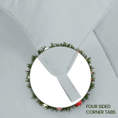 Productafbeelding van Dekbed 155x220 cm - 370 GSM microvezel met hoeklabels - Alternatief voor dons, in lichtgrijs