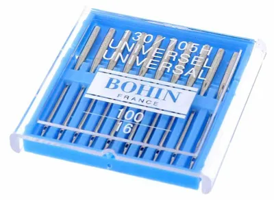 Nähmaschinennadeln 100/16, 10 Stück, Stahl, Silber