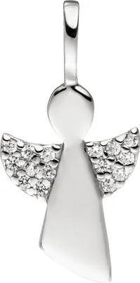 Produktbild von JOBO Anhänger Engel 925 Sterling Silber mit Zirkonia Silberanhänger Schutzengel