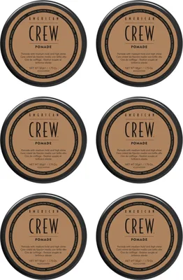 Produktbild von American Crew Pomade 6 x 50 g Haarwachs starker Halt Set