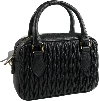 Produktbild von Damen Toscanto Handtasche Schultertasche Tasche schwarz Leder D2OTTM815SS