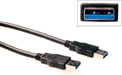 Obrázok produktu pre ACT SB3002, 2,00 m, USB A, USB A, 5 Gbit/s, Čierna