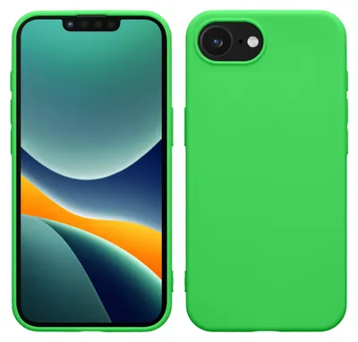 Produktbild von kwmobile Handyhülle für Apple iPhone 17e / iPhone 16e Hülle - TPU Case - Kabelloses Laden - Schutzhülle Cover in Neon Grün