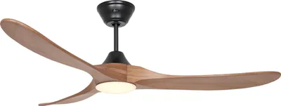 Produktbild von Deckenventilator CasaFan 315269 ECO GENUINO-L mit Licht 152cm Eiche Flügel mittel Eiche schwarz Motor