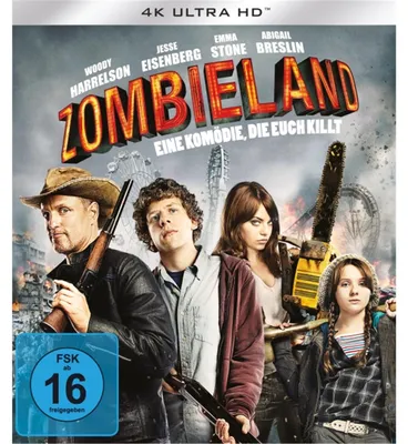 Produktbild von PLAION Zombieland (4K-UHD), Film, Blu-ray, Deutsch, Englisch, Französisch, Italienisch, Spanisch, 88 min, Zombieland, Horror