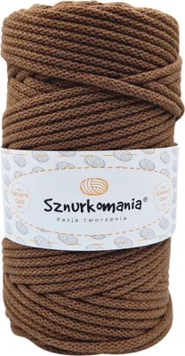 Obrázek produktu pro Bavlněná šňůra s jádrem 5mm 100m, makramé příze, makramé šňůra, háčkovaná šňůra, makramé šňůra, přírodní příze, 5mm šňůra, pletená bavlněná šňůra, ruč