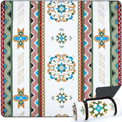 Obrázek produktu pro Voděodolná pikniková deka 200x200 cm, skládací a pratelné v pračce