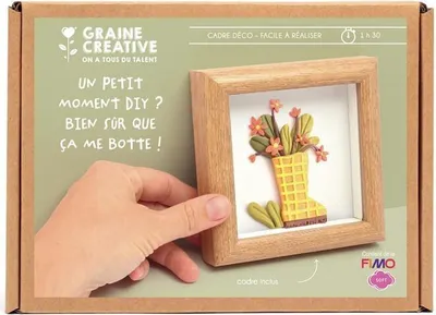 Produktbild von Graine Creative Fimo Spielzeug Miniaturrahmen-Set mehrfarbig kreativ