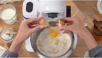 Produktbild von Bosch MUMS2EW20, 3,8 l, Weiß, Schleifen, Kneten, Mixen, Rührer, 2 kg, 1,1 m, 800 g