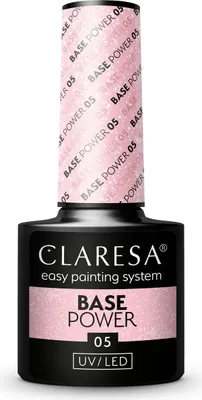 Image de Claresa Base Power Hybrid Baselack 05, 5g - Base professionnelle pour ongles pour une brillance longue durée