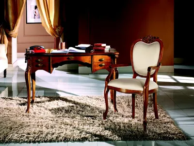 Image de Holz Möbel Luxe Italien Style Classique Bureau Mobilier de bureau Style Baroque