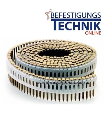 Image de Clous en bobine ZE 2,5x65mm Anneau blanc 0° Tjep ZE 65 Clous en bobine Paslode Duo Fast CPN65 1,3M