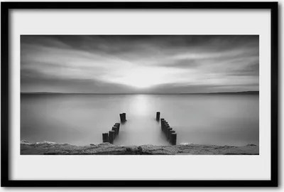 Produktbild von Bild 60x40 MDF-Rahmen Wandkunst Meer Landschaft