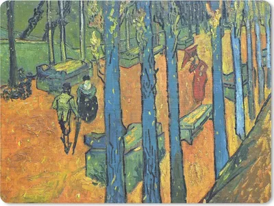 Produktbild von MuchoWow® Mauspad Mousepad Die Alyscamps - Vincent van Gogh 23x19 cm - Mousepads - Maus Mat - Pad - Mausunterlage - Schreibtischunterlage - Mauspad