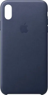 Zdjęcie produktu dla Apple Leather Backcover dla Apple iPhone Xs Max - Midnight Blue