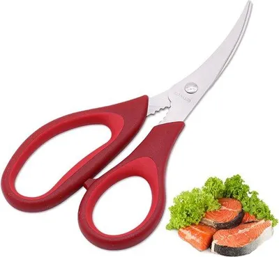 Produktbild von Famanu Küchenschere Multifunktional - 1 Stück, für Geflügel, Fisch und Meeresfrüchte