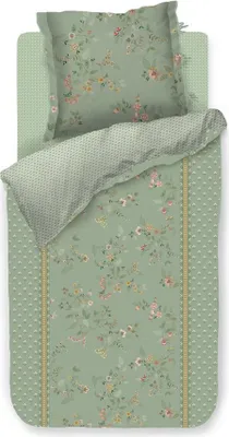 Produktbild von Pip Studio Bettwäsche-Garnitur Kili Flower Farbe Grün Größe 135x200+80x80