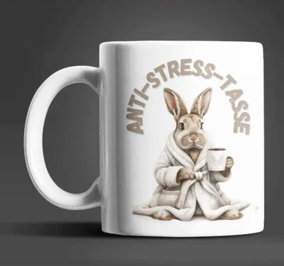 Produktbild von Hase Anti Stress Keramik Kaffeetasse Teetasse Tasse Geschenke