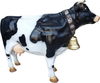 Immagine prodotto di Mucca stand up decorazione fattoria decorazione giardino mucche scultura mucca 75cm XXL Nuovo