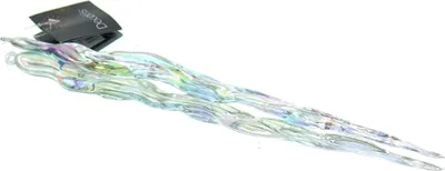 Produktbild von Kaemingk Weihnachtsdeko Eiszapfen Transparent irisierend 28 cm - Kunststoff