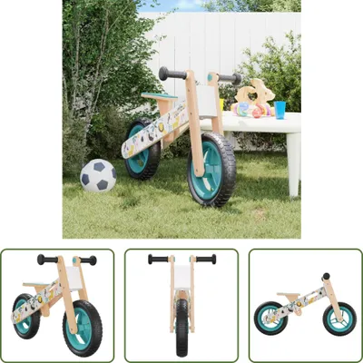 Produktbild von The Living Store Laufrad für Kinder Blau Bedruckt