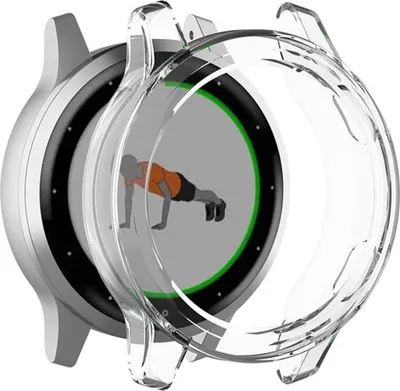 Image de subtel - protection boîtier pour montre Garmin vivoactive 4s - coque Transparent anti rayure pour monture de montre connectée. Ajout de verre de protection écran possible