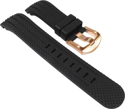 Produktbild von TW STEEL Uhrenarmband Kautschuk schwarz 24mm TW86,TW87 TW77 TW92 TW131