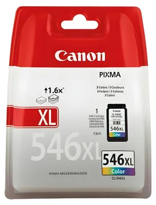 Image de Canon CL-546XL - 13 ml - à rendement élevé - couleur (cyan, magenta, jaune)