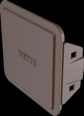Produktbild von BRYZA Einrastbare Kunststoffabdeckung für Reinigungsstück, Braun RAL 8017