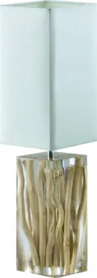 Produktbild von Tischlampe 'Bamboo' Nachttischlampe 13x13x49,2cm Tischleuchte Leseleuchte