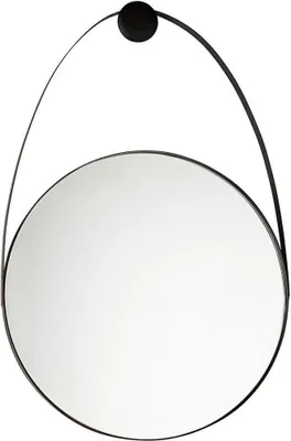 Produktbild von Spiegel Kieran 46 x 2,5 x 68 cm Stahl Glas Schwarz