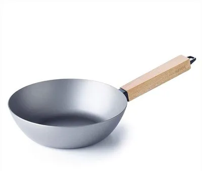 Image de Nomad Collection Poêle à wok - Acier au carbone - 24 cm - Revêtement naturel