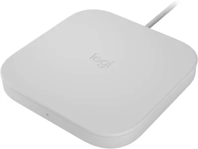 Produktbild von Logitech POWERED Wireless Charging Pad - Indoor - AC - 19 V - Kabelloses Aufladen - 1,5 m - Weiß