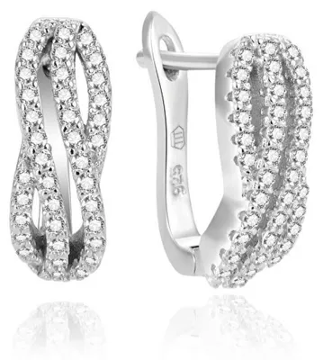 Produktbild von Elegante Silberohrringe mit Zirkonen AGUC2225L