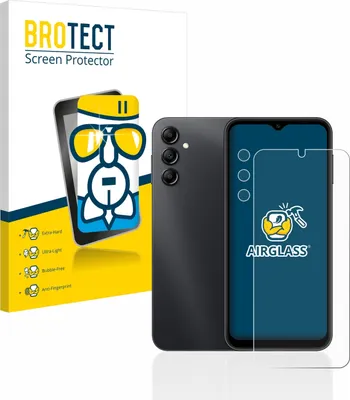 Produktbild von BROTECT Schutzglas für Samsung Galaxy A14 4G (Display+Kamera) Schutzfolie Panzer Folie Glas Display Schutz klar