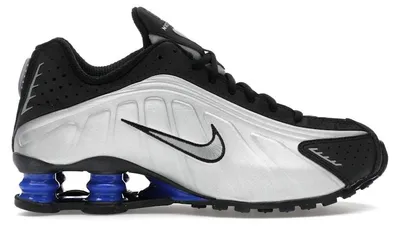 Produktbild von Nike Shox R4 Metallic Silver Black Racer Blue (Women's) - EU 44