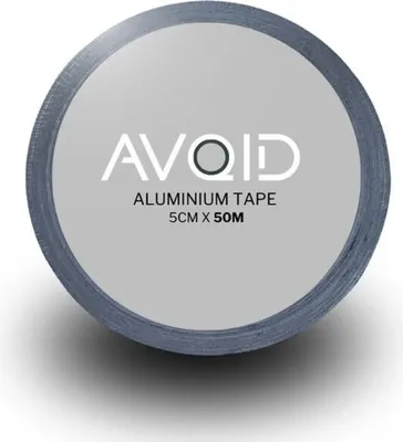 Produktbild von AVOID Aluminium-Klebeband–Isolierband–wasser- und hitzebeständig–Dichtungsband–elbstklebendes Aluminiumband für Reparatur und Isolierung (50 mm x 50m)
