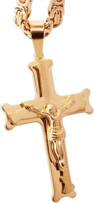 Obrázek produktu pro Elegantní zlatý řetízek s křížem JC-38714 KP38714