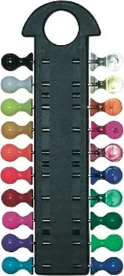 Produktbild von Pinwand/Markierungsnadel-Magazin inkl. 20 Pins sortiert Packung mit 20 Stück
