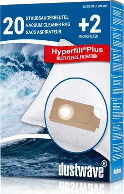 Produktbild von Dustwave® 20 Staubsaugerbeutel für Columbus 202 084 00 / 20208400 -  hocheffizient mit Hygieneverschluss -   Germany