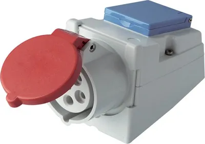 Produktbild von REV 0510603777 CEE Wandsteckdose 16 A 5polig 400 V, 230 V (0510603777)